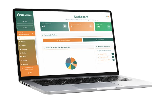 Notebook com SaborGestão